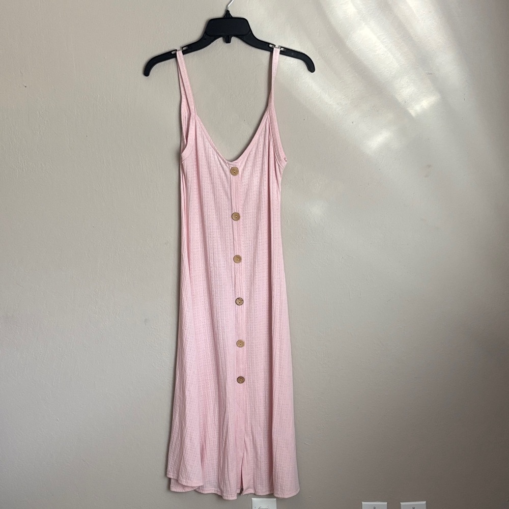 See you Monday- Pink Button-Down Dress size large